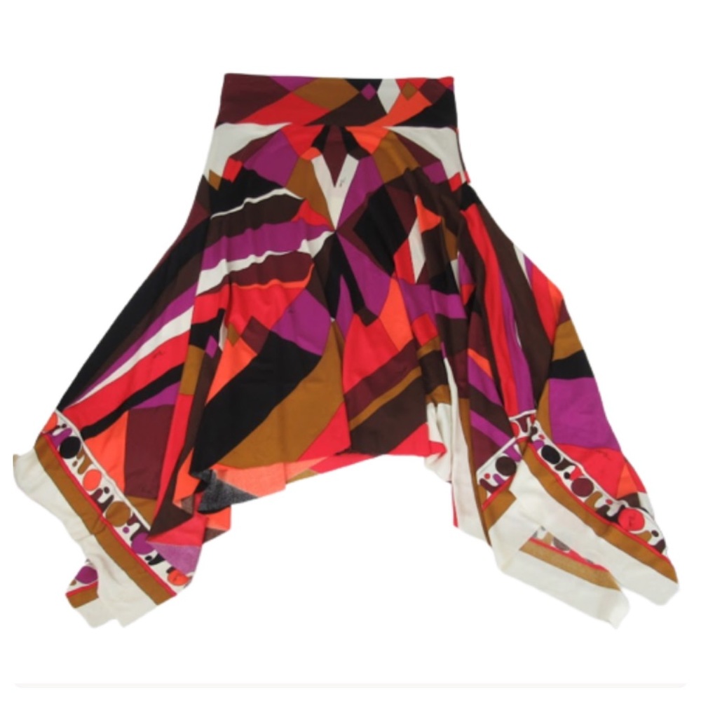 👋🏾SOLD👋🏾EMILIO PUCCI 28" waist HANKERCHIEF SKIRT